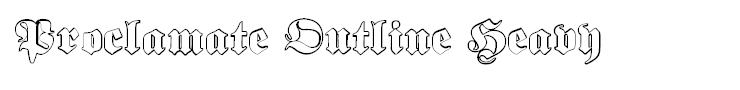 Proclamate Outline Heavy