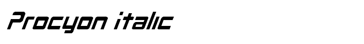 Procyon Italic