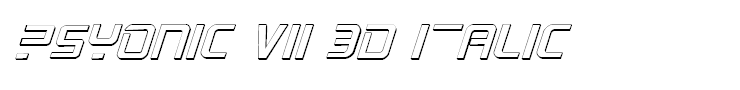 PsYonic VII 3D Italic