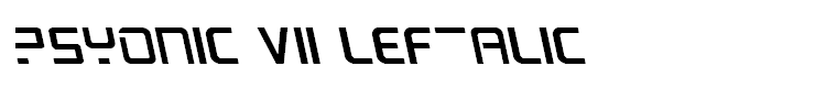 PsYonic VII Leftalic