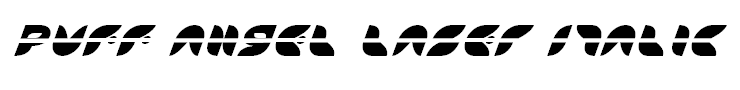 Puff Angel Laser Italic