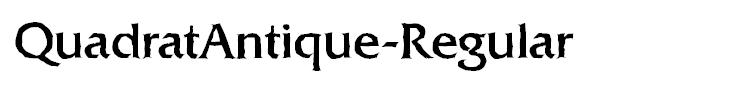 QuadratAntique-Regular