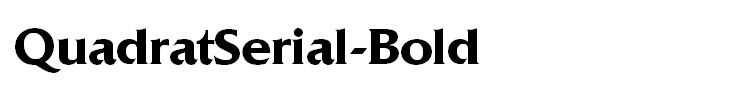 QuadratSerial-Bold