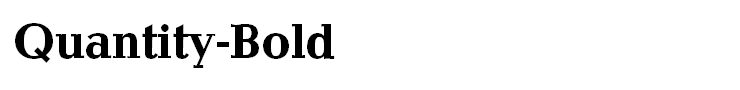 Quantity-Bold