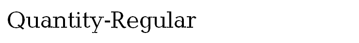 Quantity-Regular