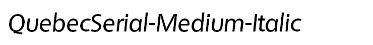 QuebecSerial-Medium-Italic