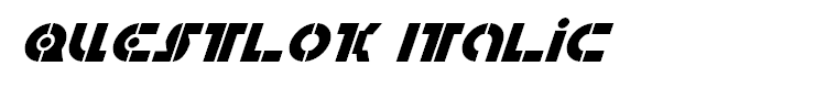 Questlok Italic