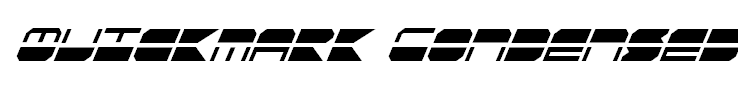 Quickmark Condensed Italic
