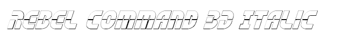Rebel Command 3D Italic