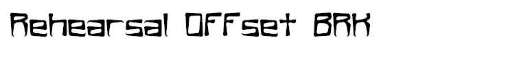 Rehearsal Offset BRK