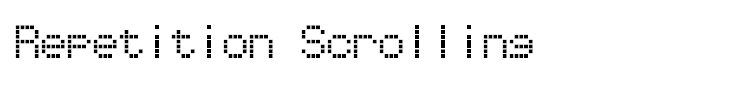 Repetition Scrolling