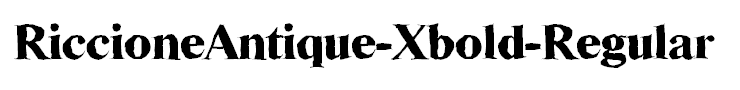 RiccioneAntique-Xbold-Regular