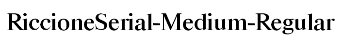 RiccioneSerial-Medium-Regular