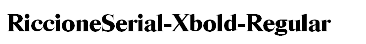 RiccioneSerial-Xbold-Regular