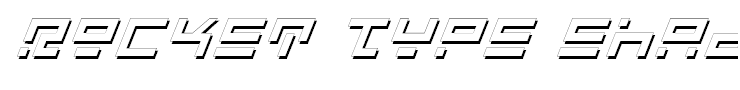Rocket Type Shadow Italic