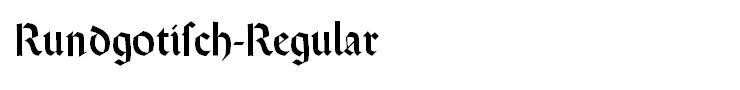 Rundgotisch-Regular