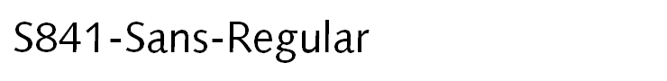 S841-Sans-Regular