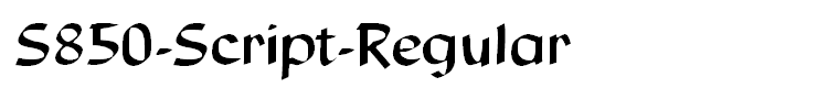 S850-Script-Regular