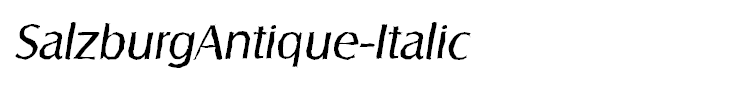 SalzburgAntique-Italic