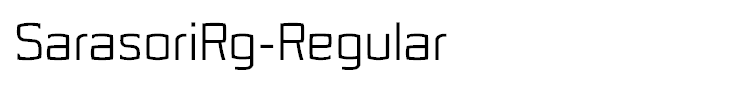 SarasoriRg-Regular
