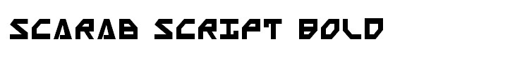 Scarab Script Bold