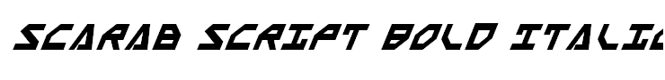 Scarab Script Bold Italic
