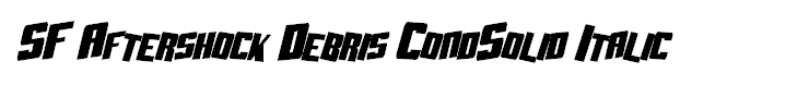 SF Aftershock Debris CondSolid Italic
