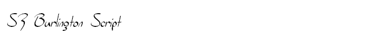 SF Burlington Script