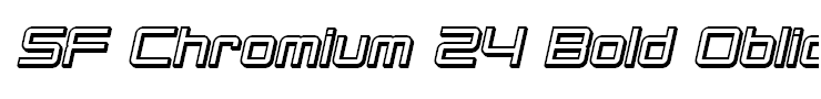 SF Chromium 24 Bold Oblique
