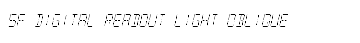 SF Digital Readout Light Oblique