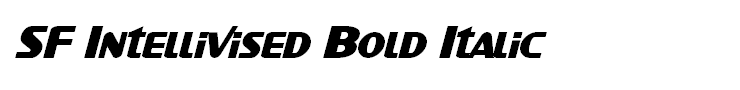 SF Intellivised Bold Italic