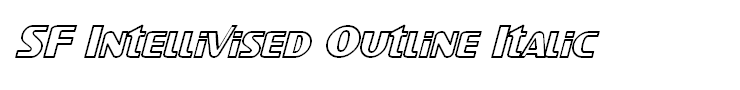 SF Intellivised Outline Italic
