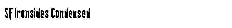 SF Ironsides Condensed