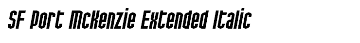 SF Port McKenzie Extended Italic