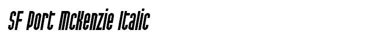 SF Port McKenzie Italic