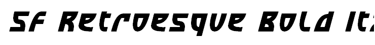 SF Retroesque Bold Italic