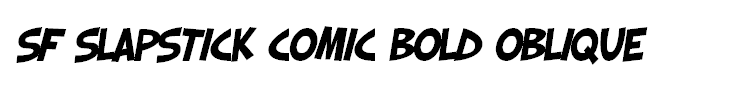 SF Slapstick Comic Bold Oblique
