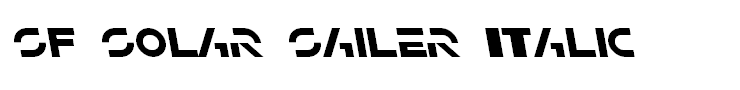 SF Solar Sailer Italic