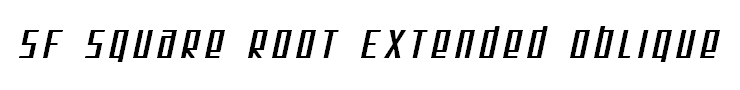 SF Square Root Extended Oblique