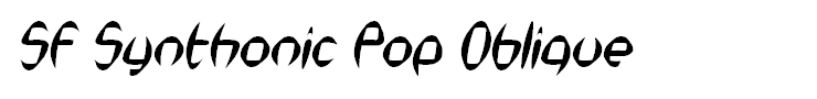 SF Synthonic Pop Oblique