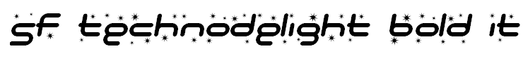 SF Technodelight Bold Italic