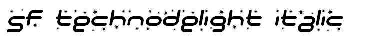 SF Technodelight Italic