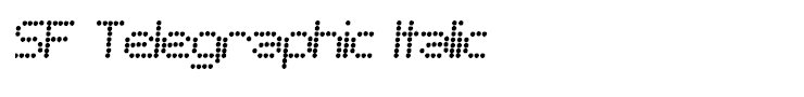SF Telegraphic Italic