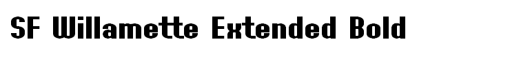 SF Willamette Extended Bold