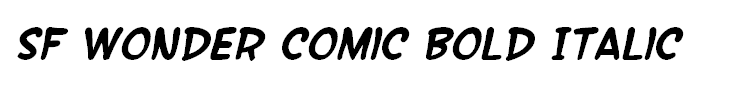 SF Wonder Comic Bold Italic