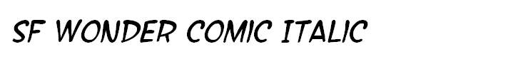 SF Wonder Comic Italic