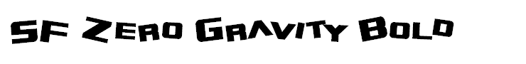 SF Zero Gravity Bold