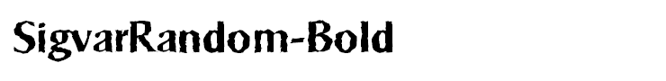 SigvarRandom-Bold