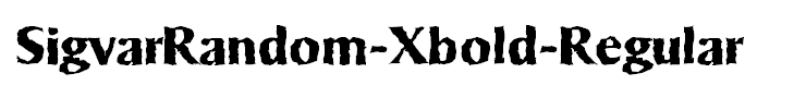 SigvarRandom-Xbold-Regular