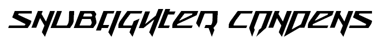Snubfighter Condensed Italic